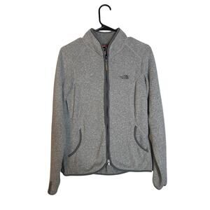The North Face Women’s Gray Fleece Full Zip Jacket Long Sleeve Casual Medium